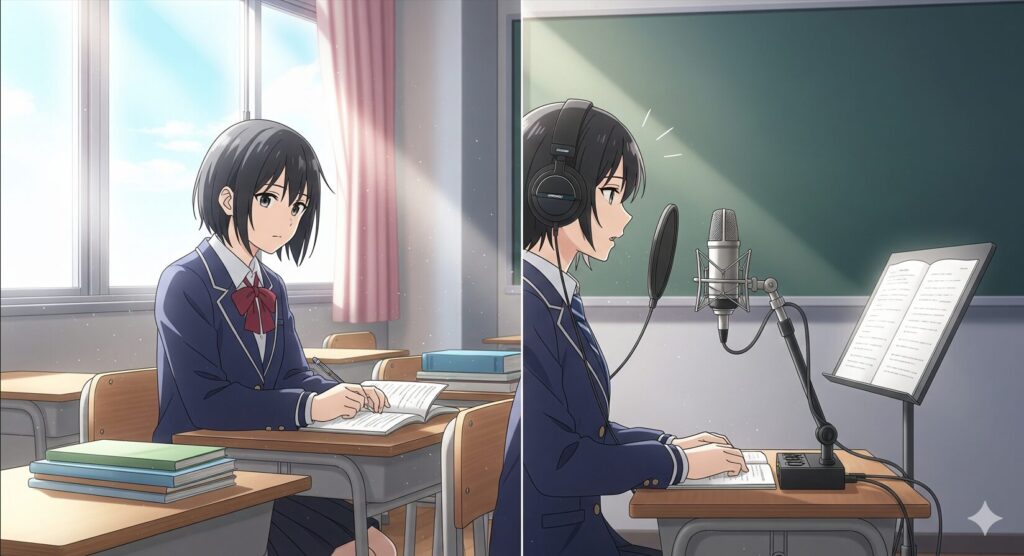 現役で活躍する声優は高校生にもいる