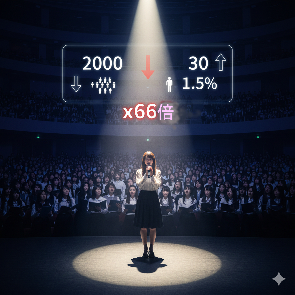 事務所所属の声優になれる確率は?
