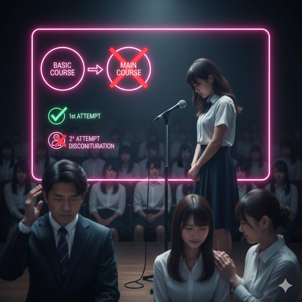 日ナレの進級審査で落ちた場合は?
