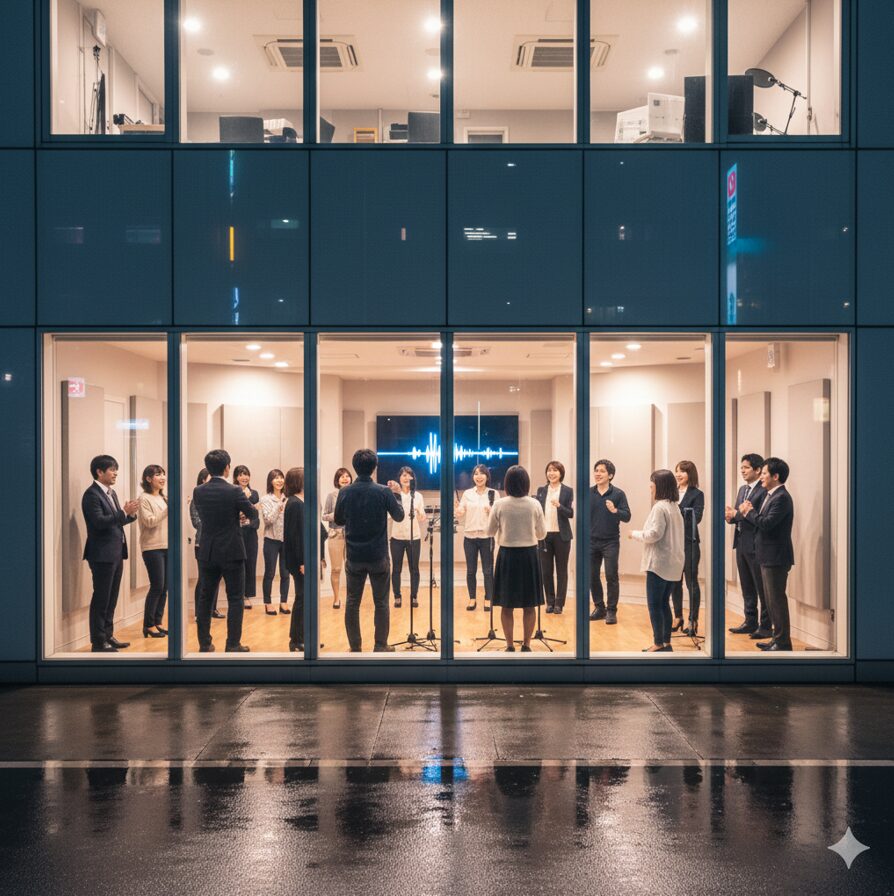 仕事帰りや週末にレッスンに励む、社会人向け夜間・週末講座のクラス風景