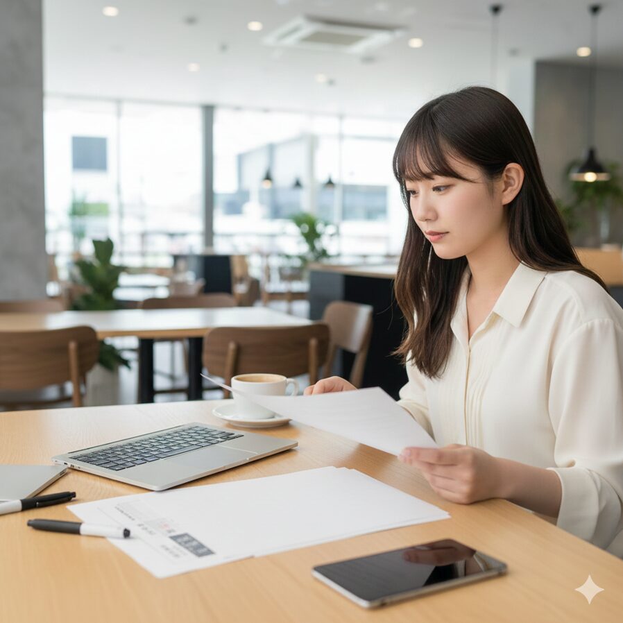 声優養成所の学費とデビューチャンスを比較検討する日本人志望者のイメージ。アト研・日ナレ・青二塾のコストパフォーマンス分析