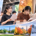 春夏秋冬の移り変わりとともに声優養成所で学び成長する日本人女性